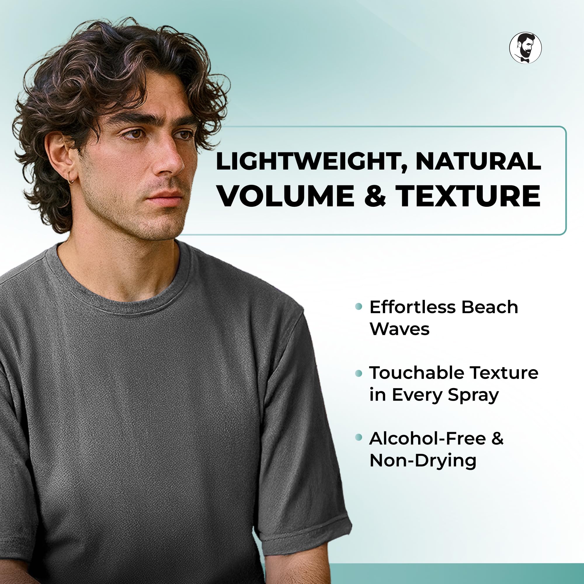 Gentlemen Republic Sea Salt Spray – Hair Texturizing Mist with Dead Sea Salt, Kelp & Vitamin E (8 oz)