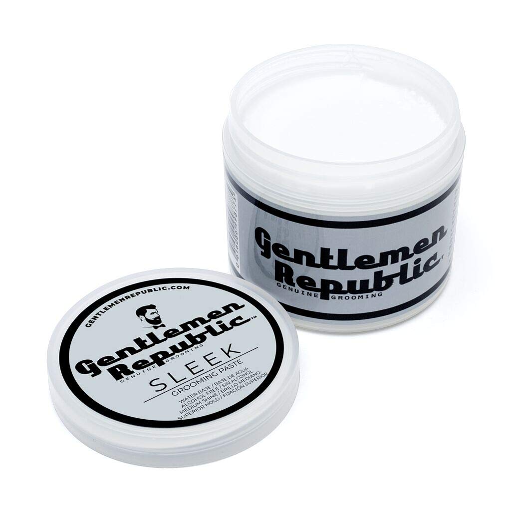 Gentlemen Republic 4oz Sleek Paste – Lightweight Hold, Water-Based, Alcohol-Free
