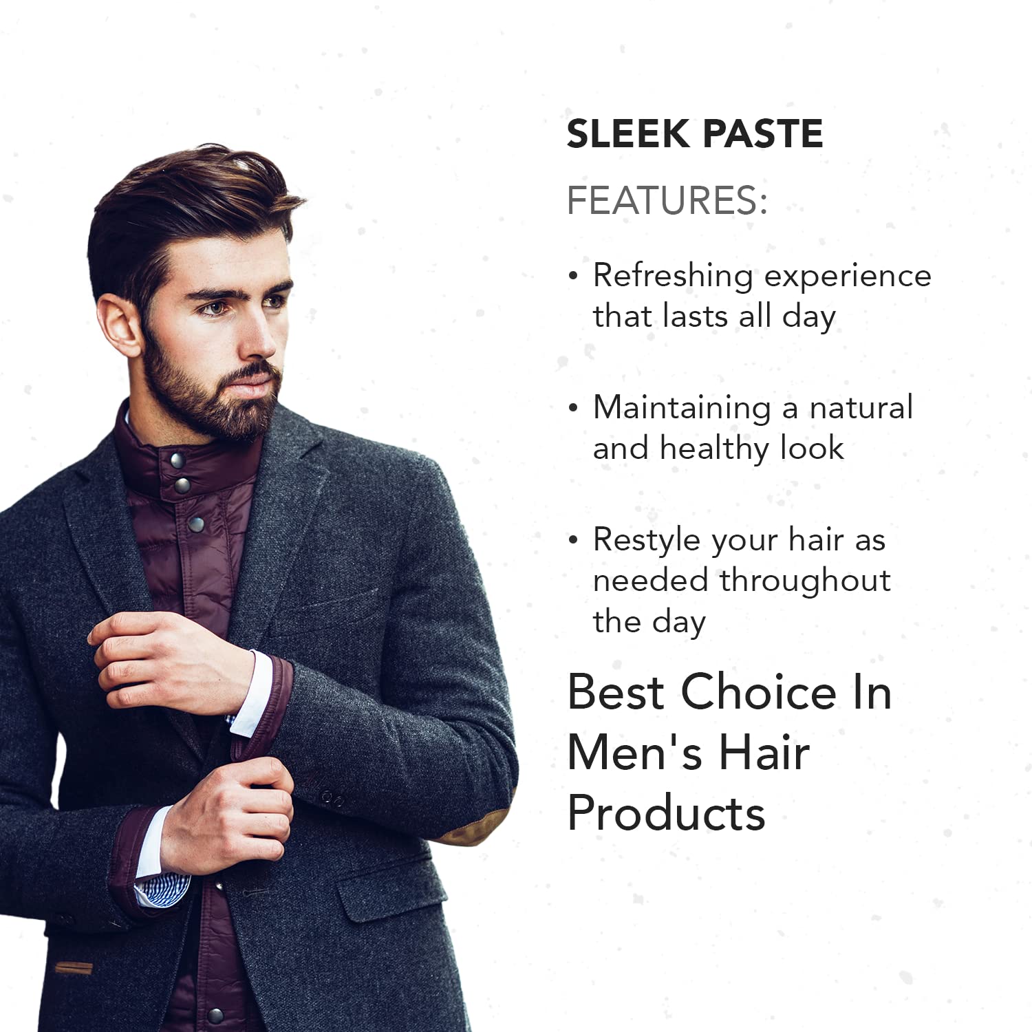 Gentlemen Republic 4oz Sleek Paste – Lightweight Hold, Water-Based, Alcohol-Free