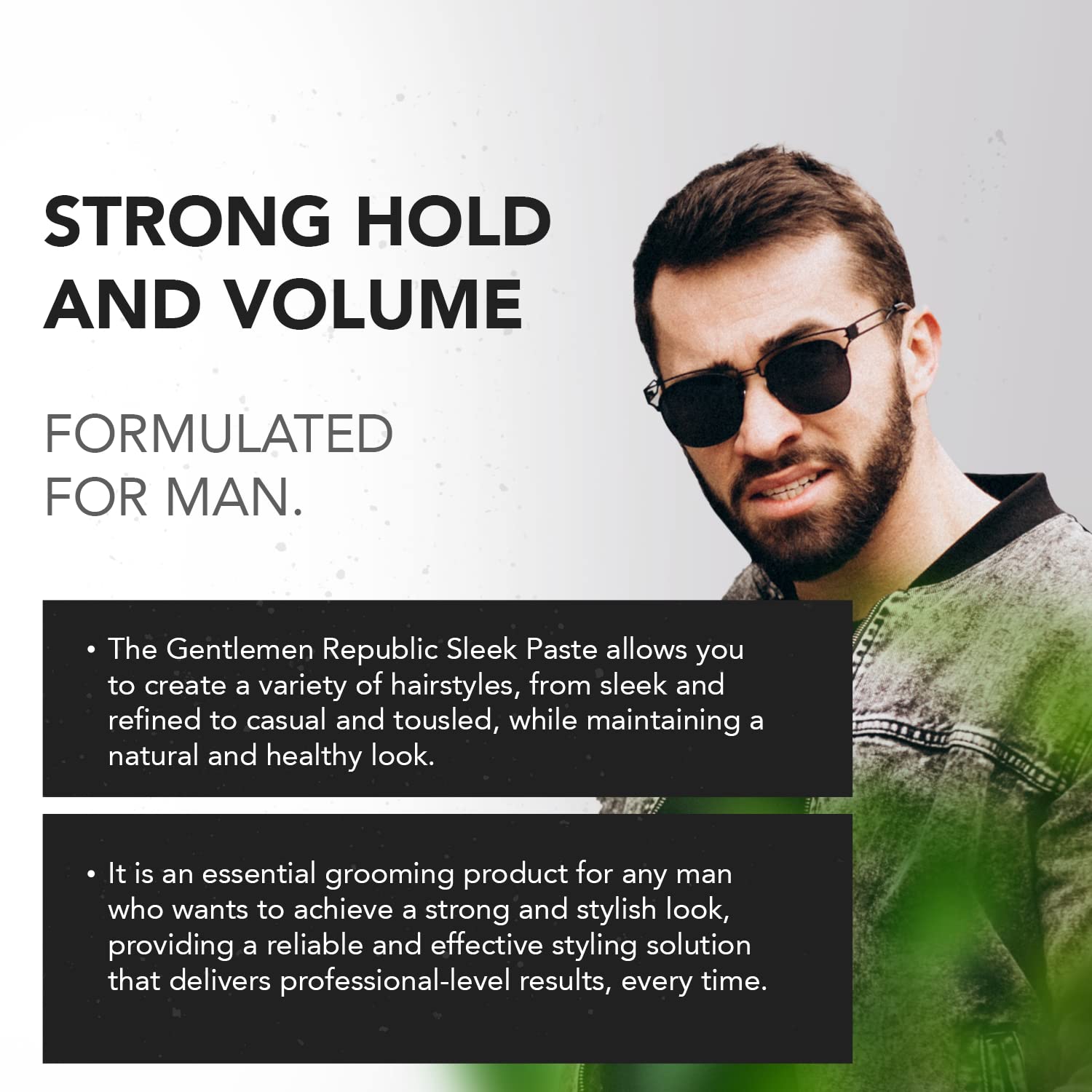 Gentlemen Republic 4oz Sleek Paste – Lightweight Hold, Water-Based, Alcohol-Free