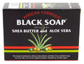 Genuine African Formula Black Soap 3.5 oz – Shea Butter & Aloe Vera, Pack of 6