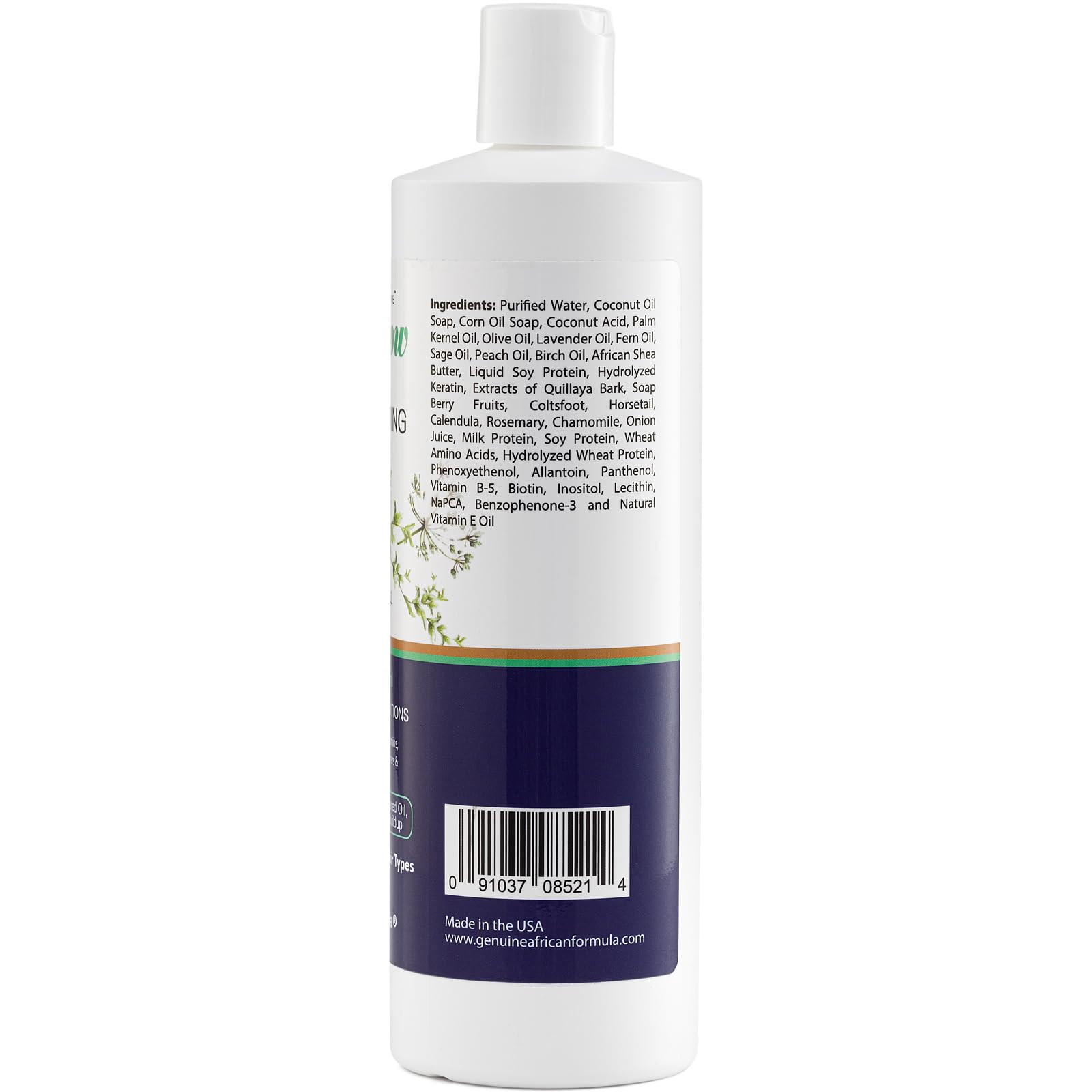 Genuine African Formula Let-It-Grow Shampoo 16oz – Deep Cleansing & Nourishing Conditioning