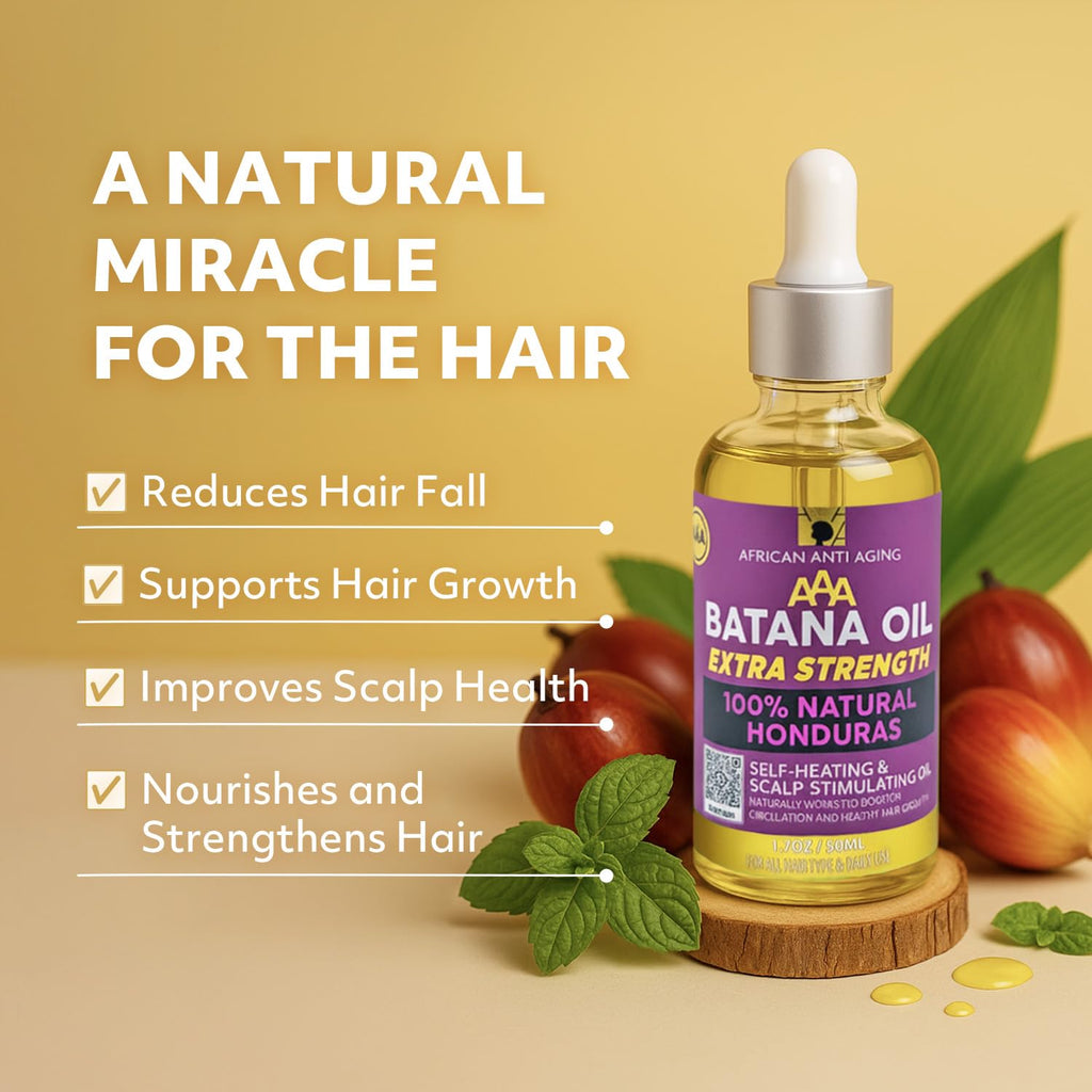 GEO BOUNTY 100% Natural Honduras Batana Oil Extra Strength – Hair Growth Support & Damaged Hair Repair | Made in USA 1.7 oz