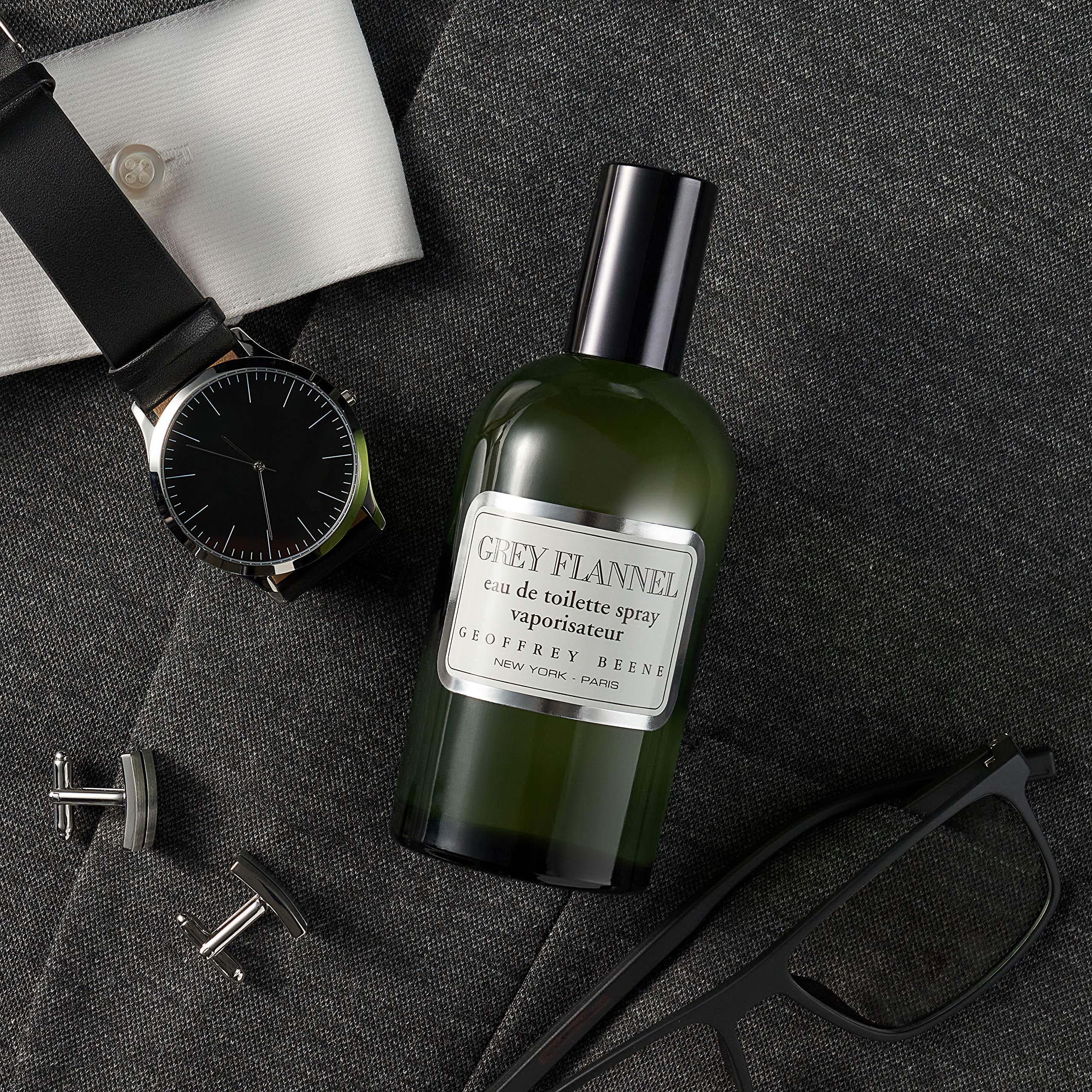 Geoffrey Beene Grey Flannel Eau De Toilette for Men – Daytime Luxurious Spray, 4 fl oz