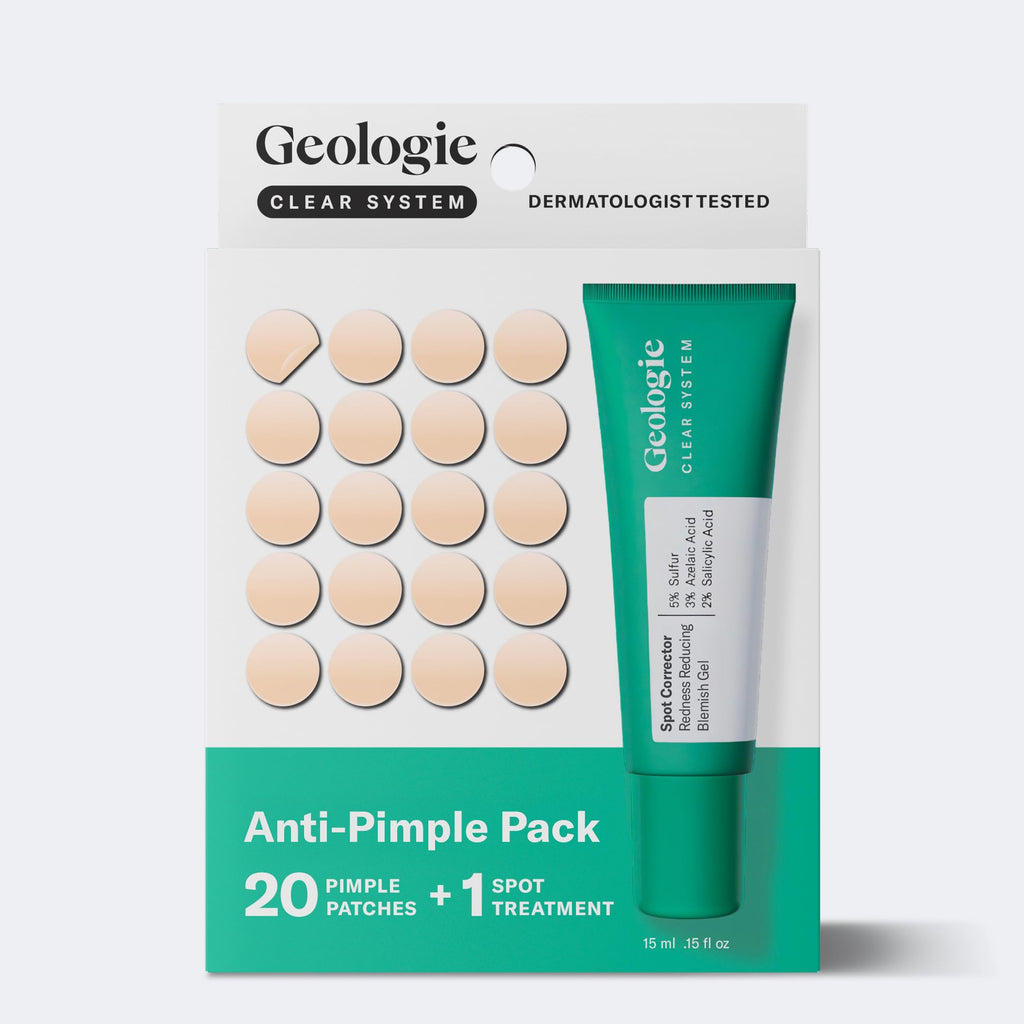 Geologie Clear System Anti-Pimple Pack – 20 Patches & 5% Sulfur Gel