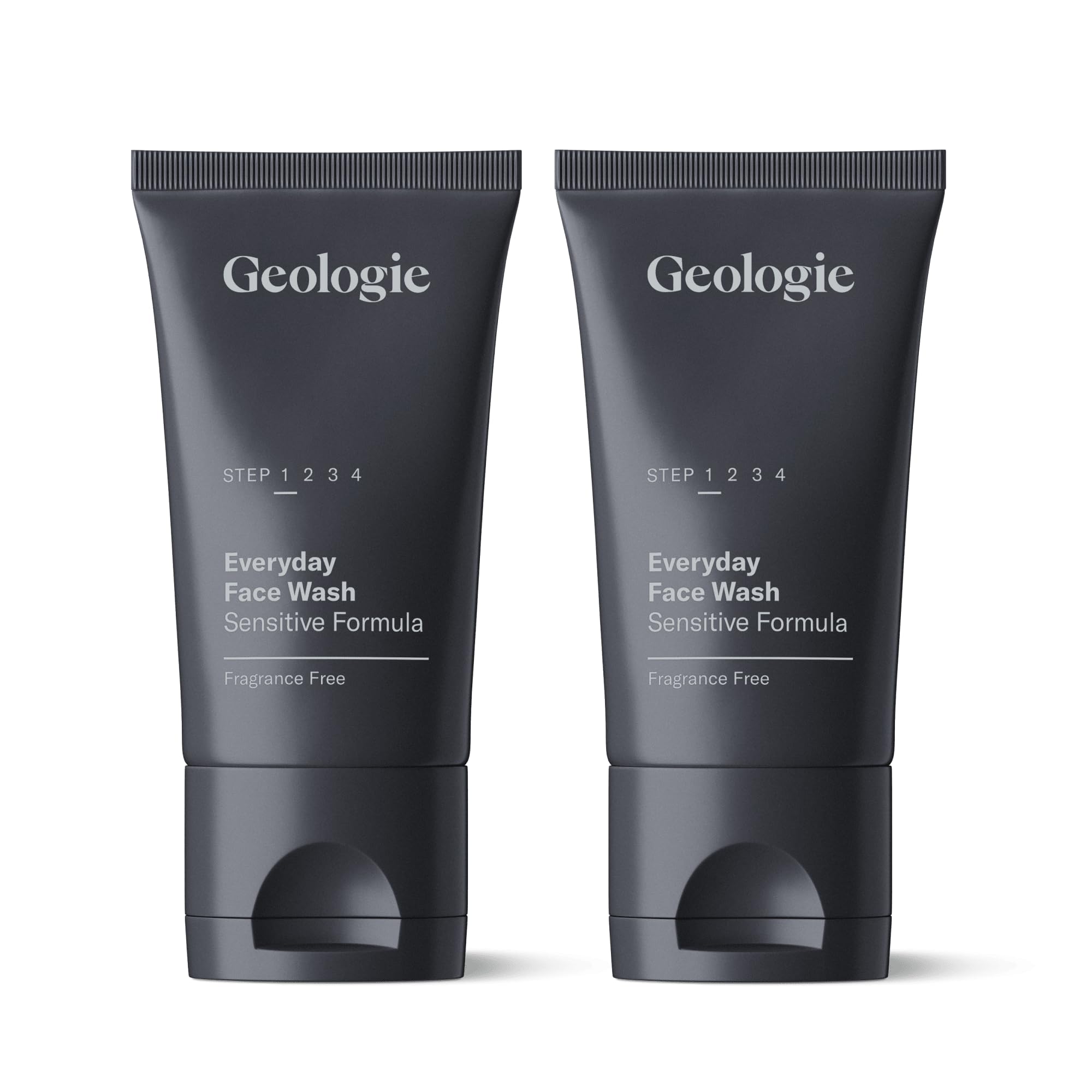 Geologie Daily Face Wash for Sensitive Skin | Fragrance-Free 2-Pack