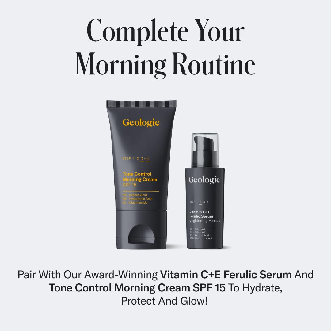 Geologie Moisturizing Face Cream with SPF 15 — Daily Hydration with Hyaluronic Acid & Niacinamide