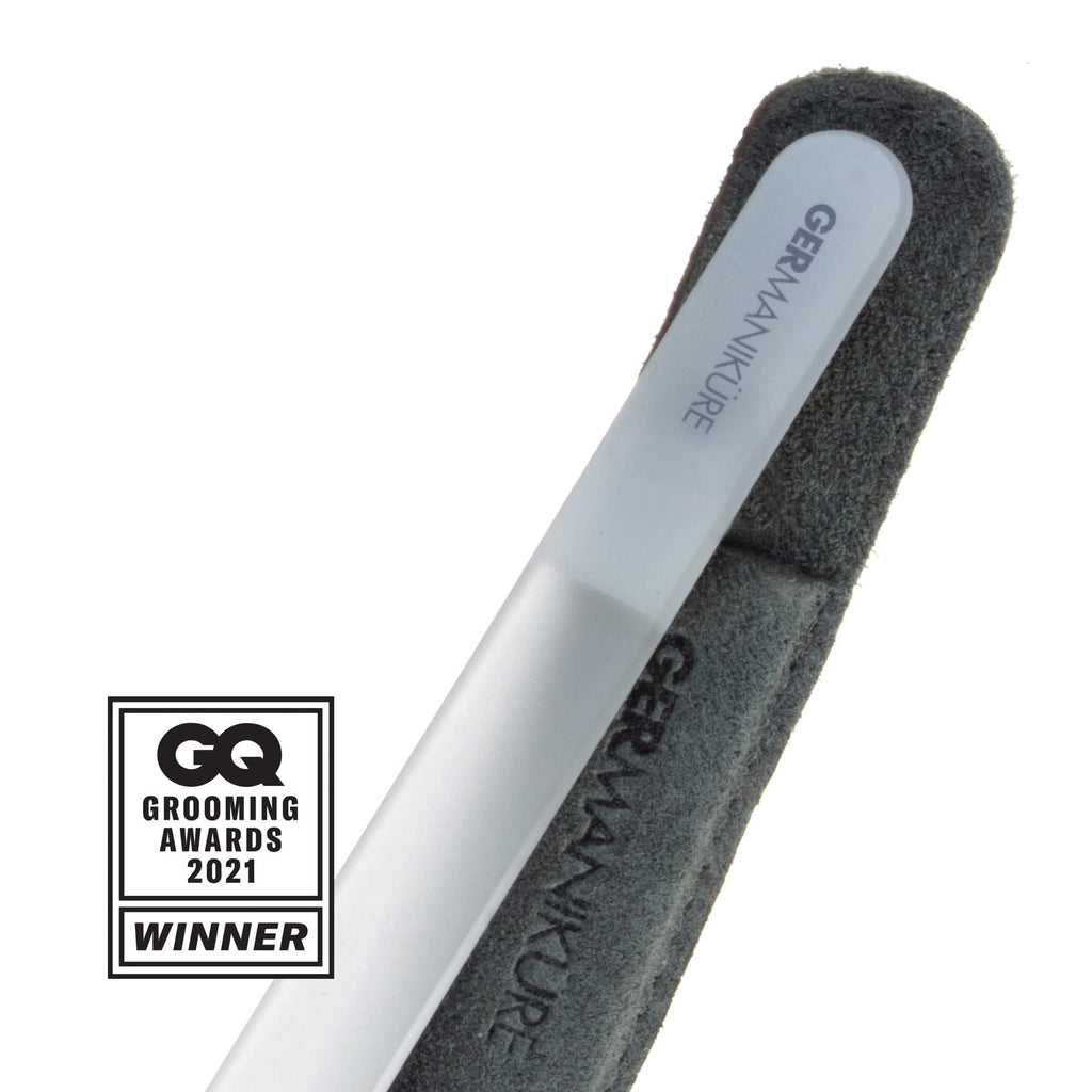 GERMANIKURE 2 Pc Glass Bundle – Crystal Cuticle Stick & I'm Too Pretty to Work Nail File