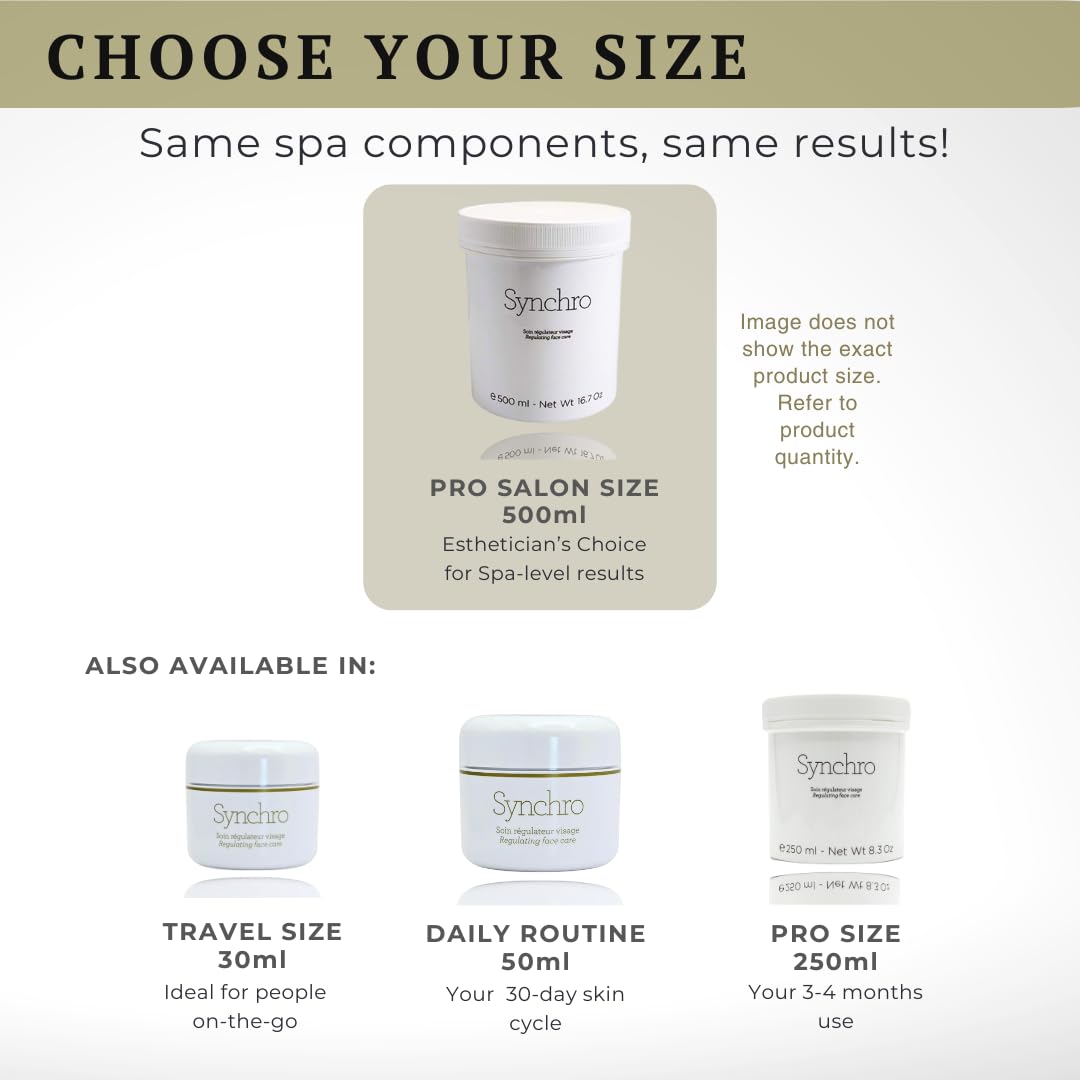 Gernetic Synchro Cream Regulating Face Care – All Skin Types, 500ml Salon Size