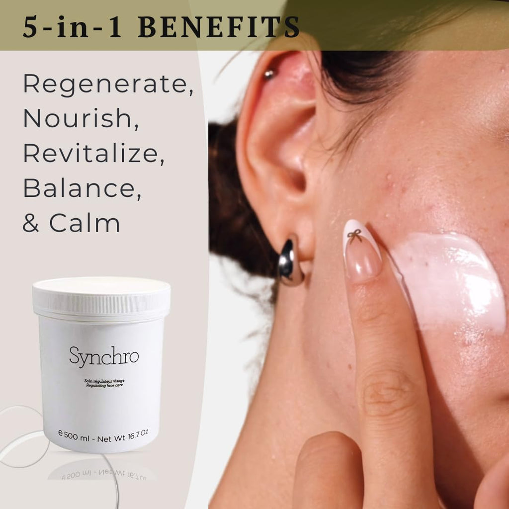 Gernetic Synchro Cream Regulating Face Care – All Skin Types, 500ml Salon Size