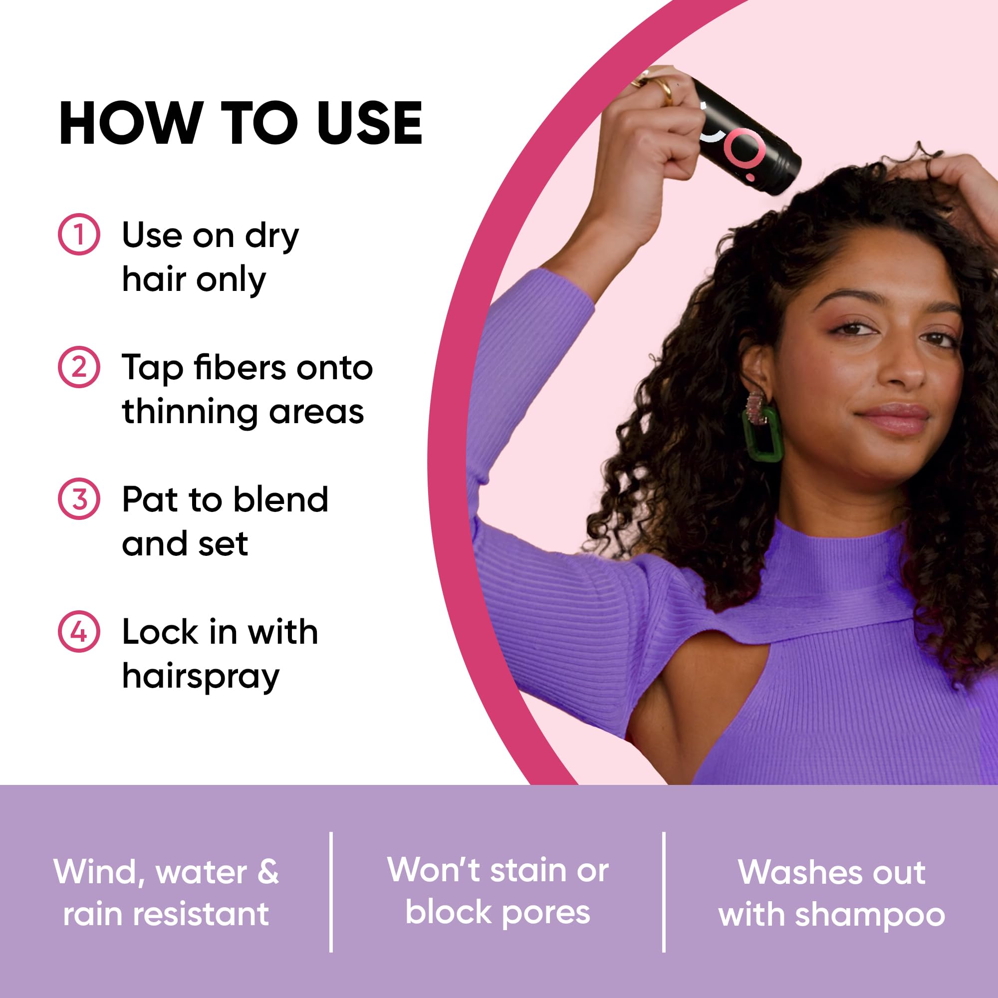 Get Back Gorgeous GBG Hair Fibers - Light Brown, 25g Bottle - Instant Coverage for Thinning Hair & Bald Spots - Cruelty Free