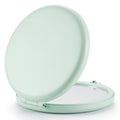 Getinbulk Compact Mirror for Purse – 100-Pack, Double-Sided 1X/2X Magnifying Metal Mirrors (Round, Cyan)