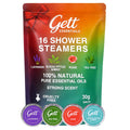 GETT Shower Steamers Aromatherapy 16-Pack – 4 Lavender, 4 Rose, 4 Tea Tree, 4 Mint