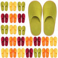 Geyoga 24 Pairs Guest Slippers — Soft Coral Fleece, Non-Slip EVA Sole, For Hotels, Spas, and Weddings
