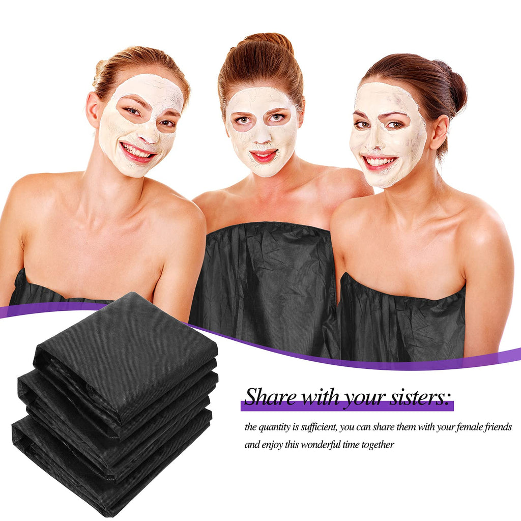 Geyoga 20 Pcs Disposable Spa Wraps – Adjustable Non-Woven Bath Robes for Salon & Beauty