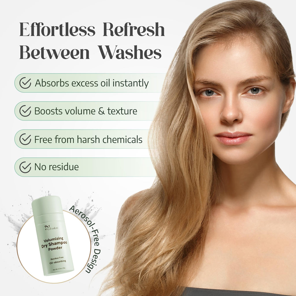G-Fusion Volumizing Dry Shampoo Powder | No Residue, Aerosol-Free, Travel Size