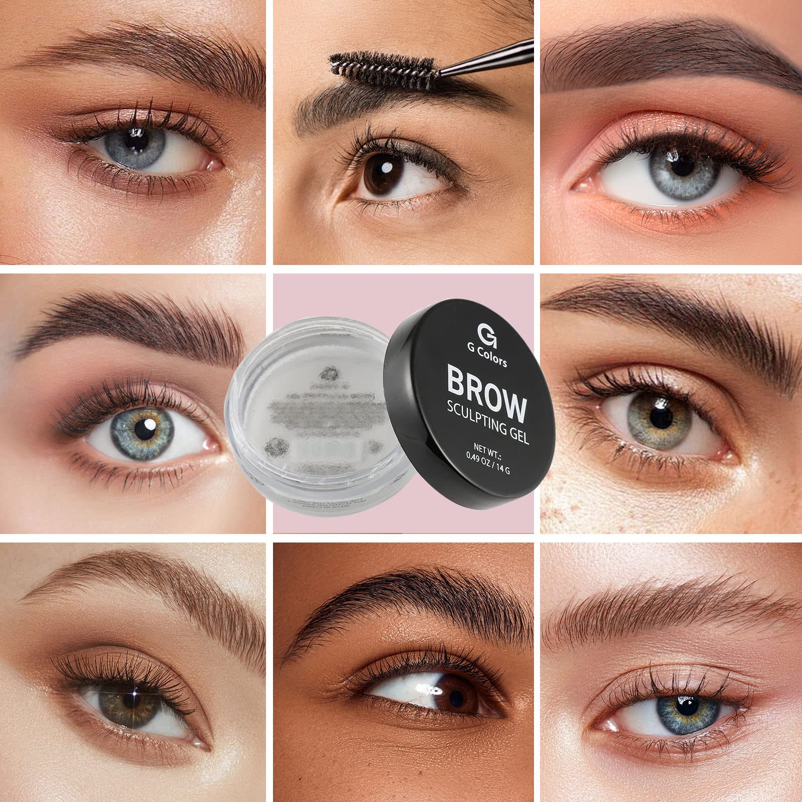 G G Colors Eyebrow Wax Brow Gel – Clear, Waterproof, Long-Lasting Brow Styling