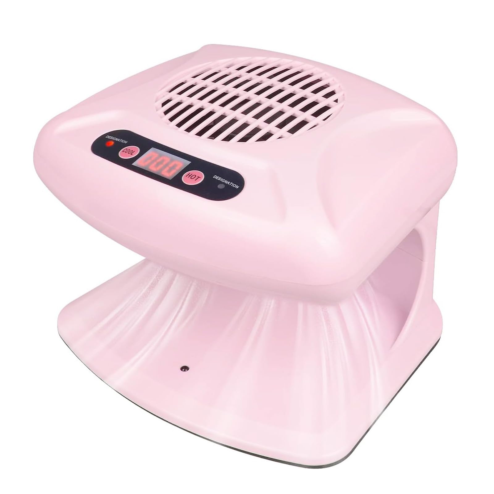 GGAIFbp Nail Dryer 300W – 2-in-1 Hot & Cold Air, Auto Sensor, Pink
