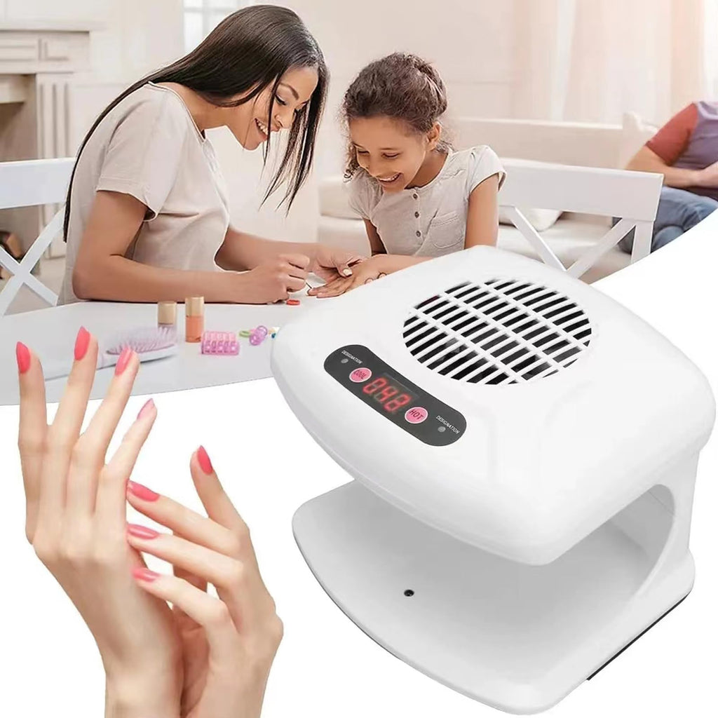 GGAIFbp Nail Dryer 300W 2-in-1 with Auto Sensor – Hot & Cold Air for Salon and Home