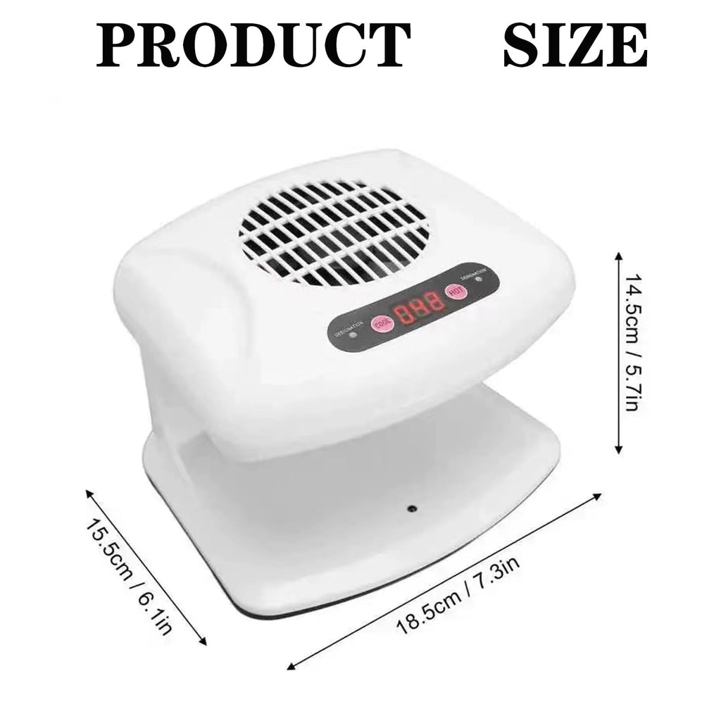 GGAIFbp Nail Dryer 300W 2-in-1 with Auto Sensor – Hot & Cold Air for Salon and Home