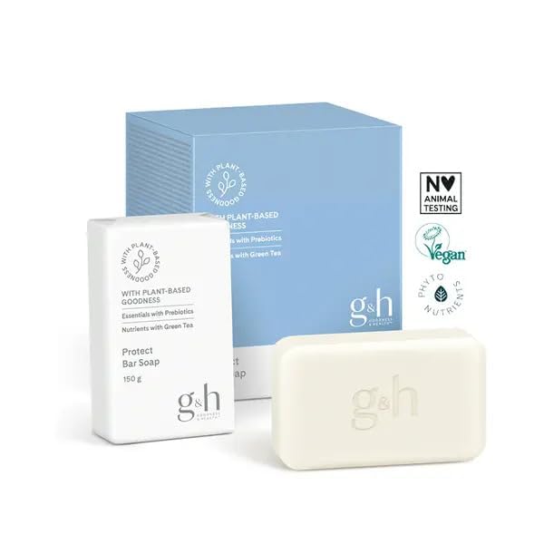 GH PROTECT Bar Soap – Gentle Prebiotic Cleanser with Green Tea for Daily Use