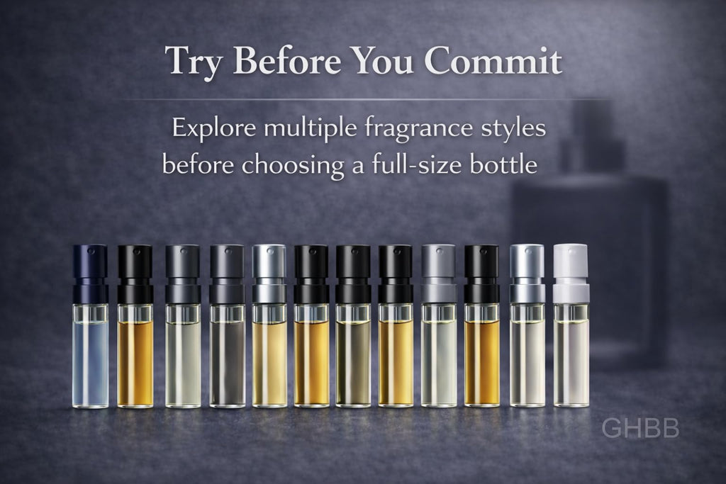 GHBB Men's Cologne Sampler Set — 15 Designer Fragrance Vials (Best Rated)