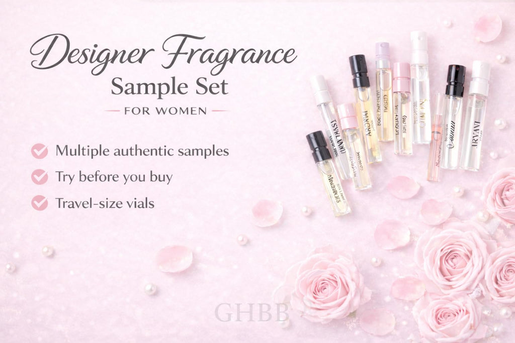 GHBB Women's Designer Perfume Sampler Set - 15 Fragrance Vials