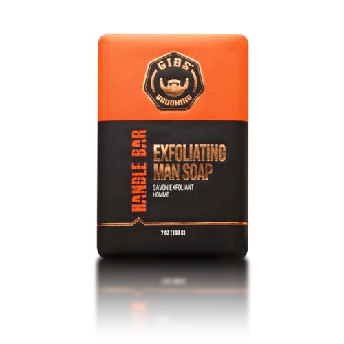 GIBS Handle Bar Exfoliating Soap – 7oz Citrus, Basil & Oak Fragrance