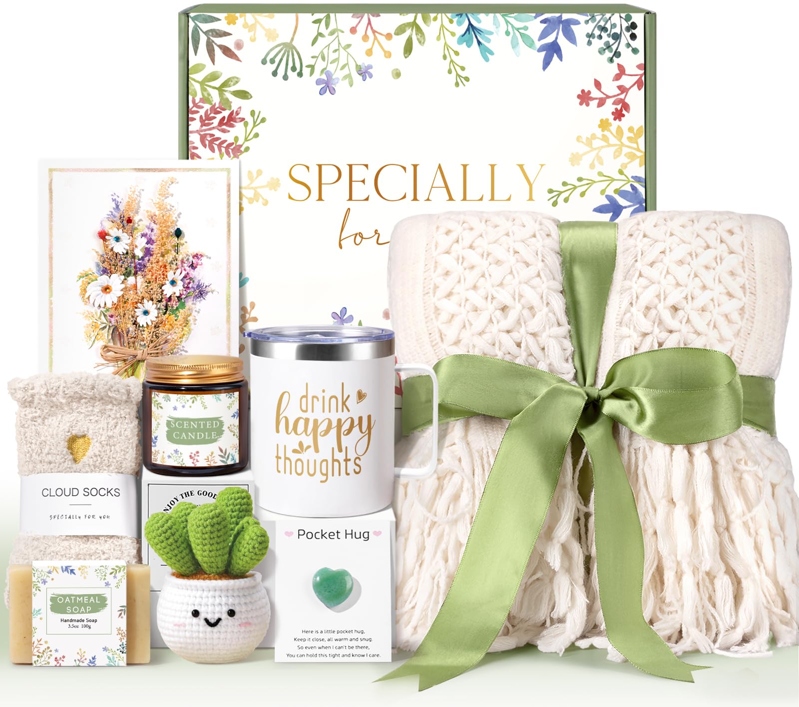 GiftSketch Get Well Soon Care Package for Women - Thoughtful Spa Gift Box