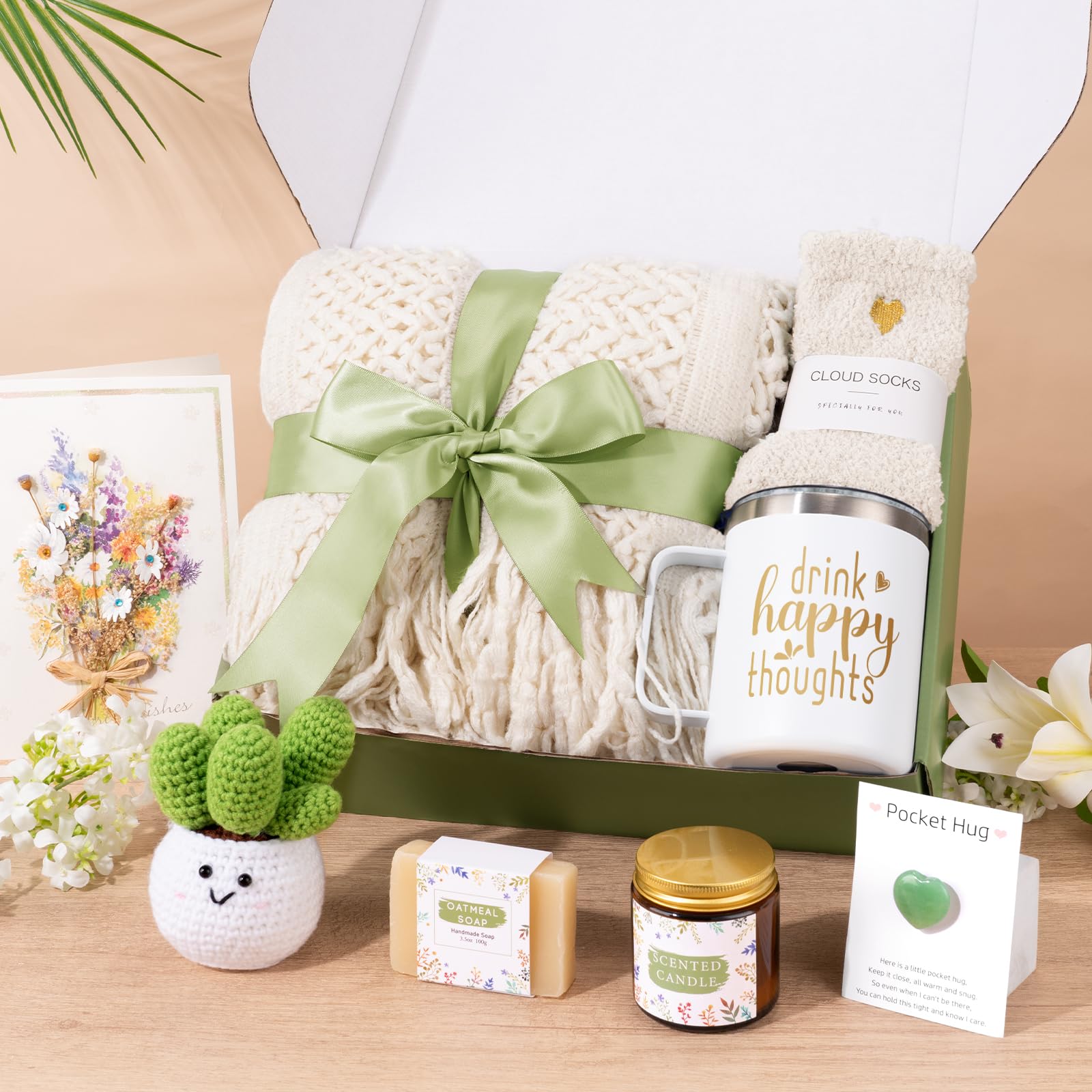 GiftSketch Get Well Soon Care Package for Women - Thoughtful Spa Gift Box