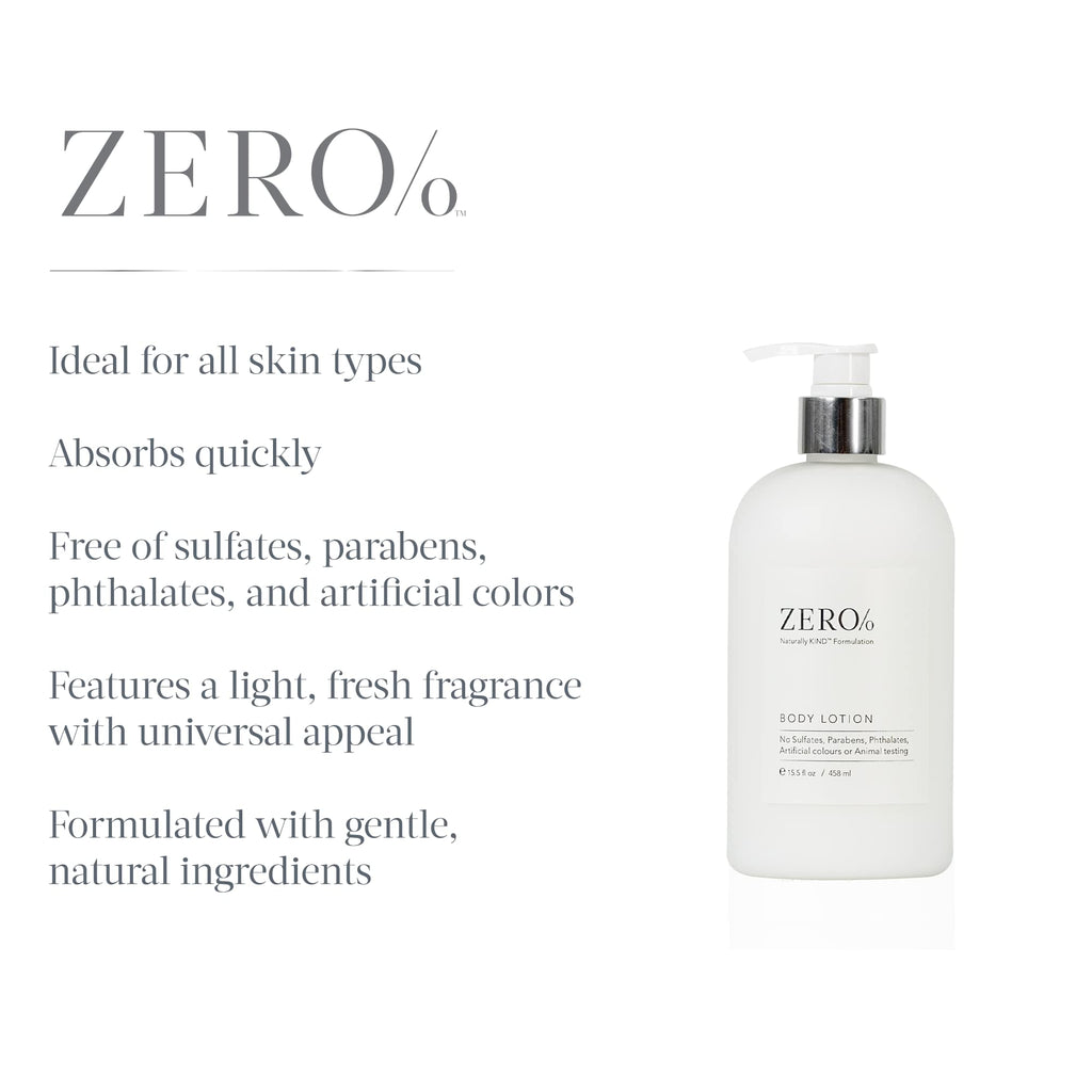 Gilchrist & Soames Zero% Unisex Body Lotion – 15.5oz | Light, Nourishing, Paraben-Free & Phthalate-Free