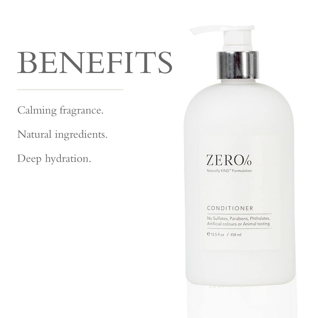 Gilchrist & Soames Zero% Unisex Conditioner – Natural, Sulfate-Free Hydration for All Hair Types (15.5 oz)