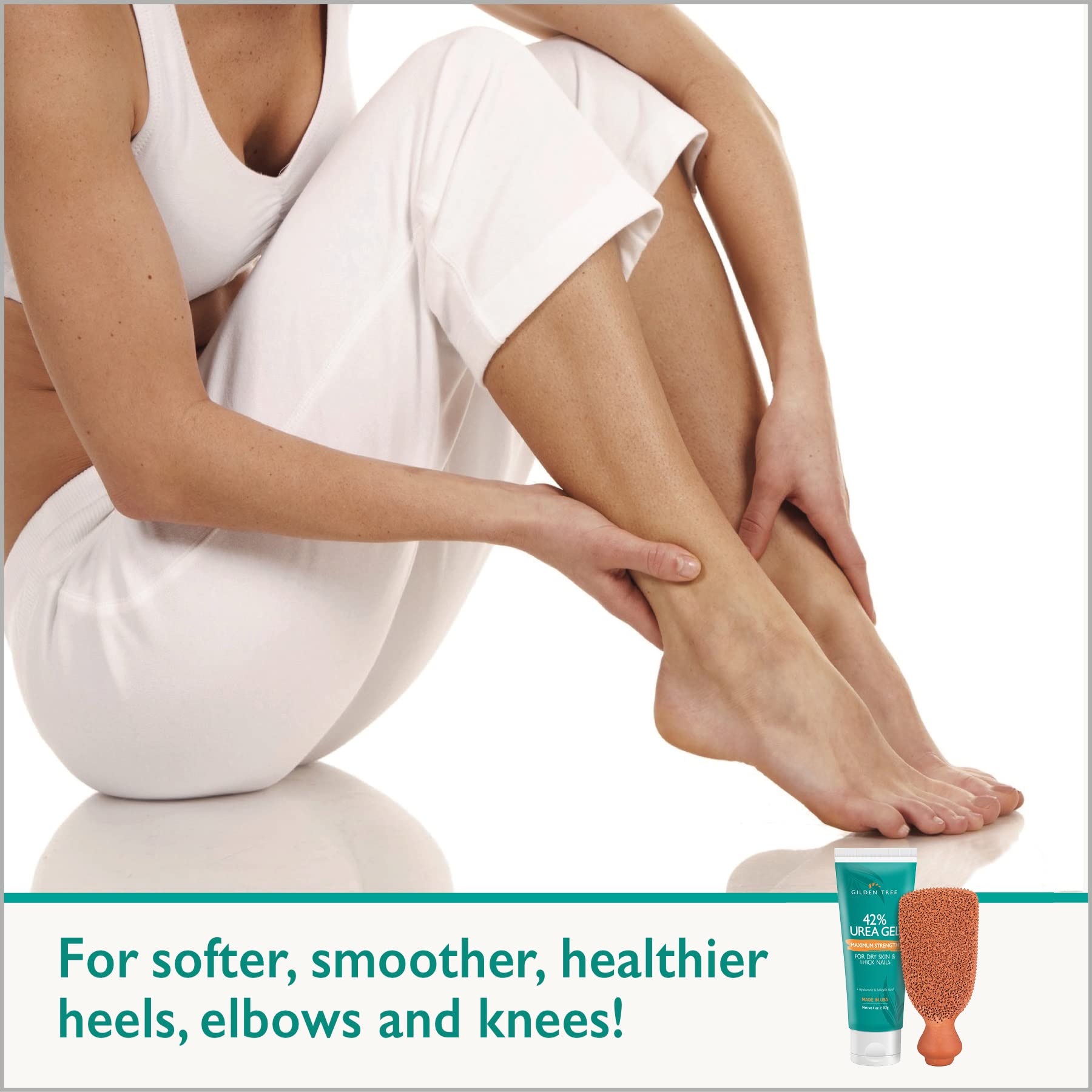 GILDEN TREE Callus Remover Gel + Foot Scrubber Kit | At-Home Pedicure Tools