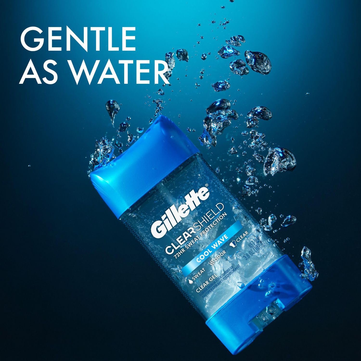 Gillette Clear + Dri-Tech Cool Wave Anti-Perspirant Deodorant (2) | Gel Formula, Dry Finish & Fresh Scent