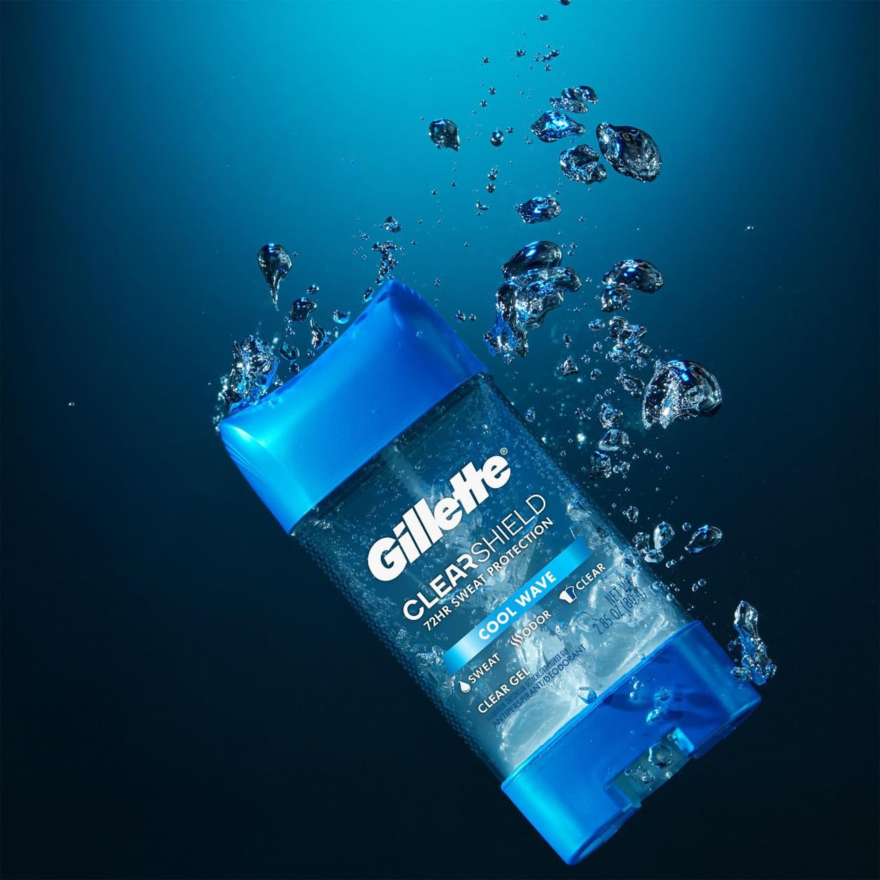 Gillette Clear + Dri-Tech Cool Wave Anti-Perspirant Deodorant (2) | Gel Formula, Dry Finish & Fresh Scent