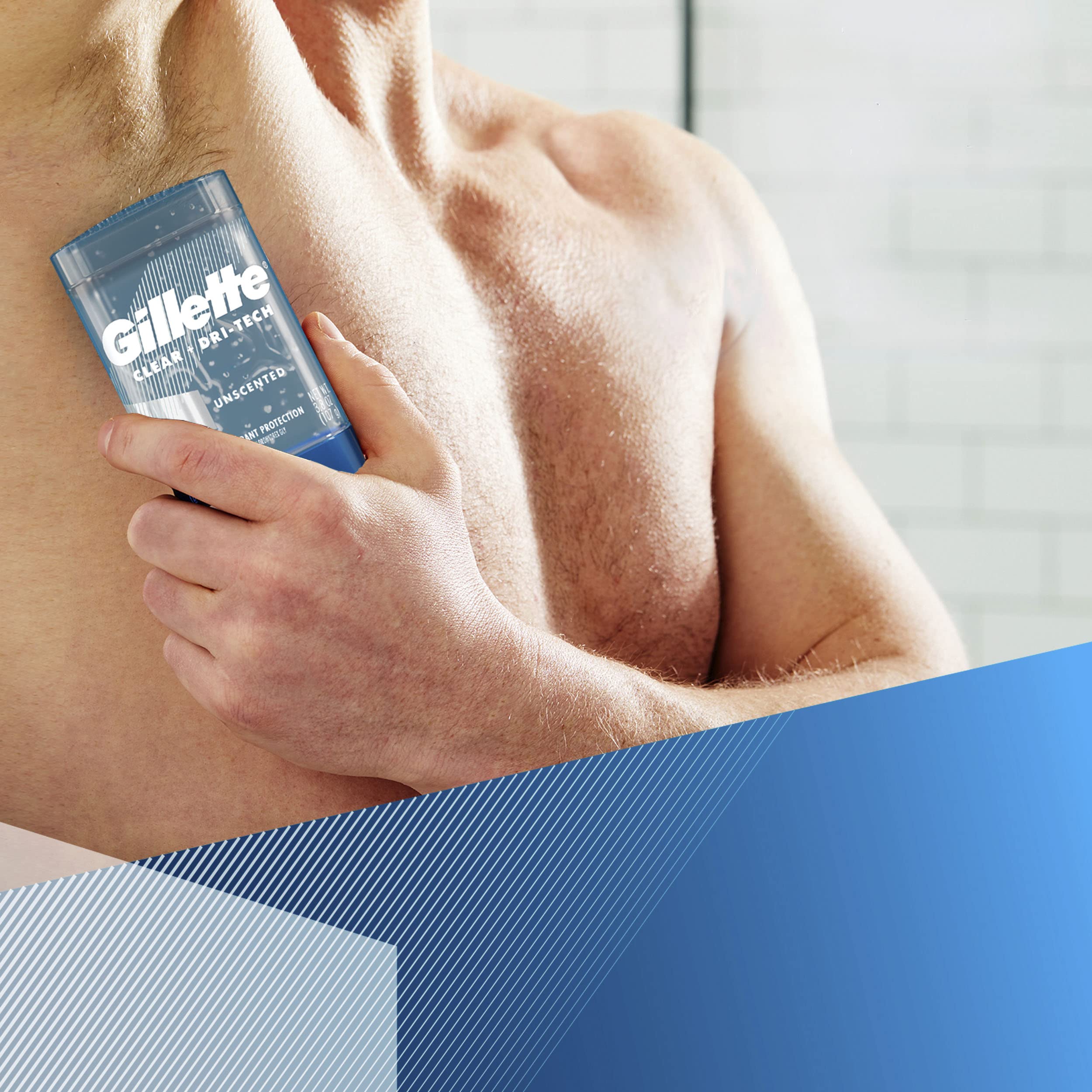 Gillette Clear + Dri-Tech Cool Wave Anti-Perspirant Deodorant (2) | Gel Formula, Dry Finish & Fresh Scent