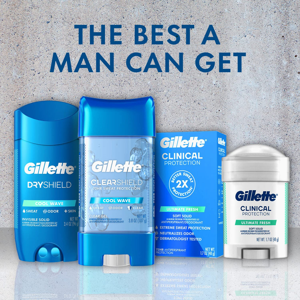 Gillette Aluminum Free Deodorant for Men | Dry Spray Tropical Breeze, 4.3 Oz (Pack of 3)