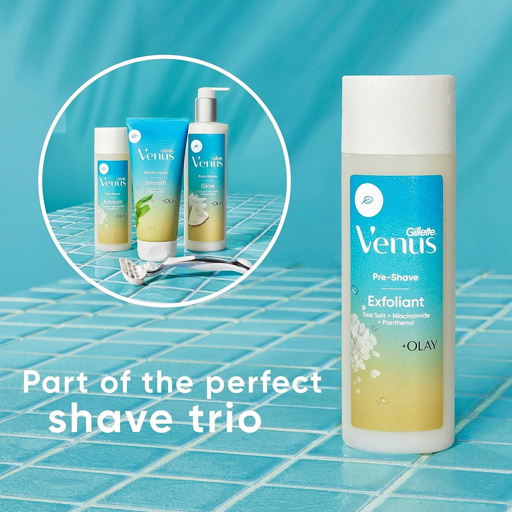 Gillette Venus Sea Salt Exfoliant Scrub – Pre-Shave & Skin Smoothing, 6.7 oz