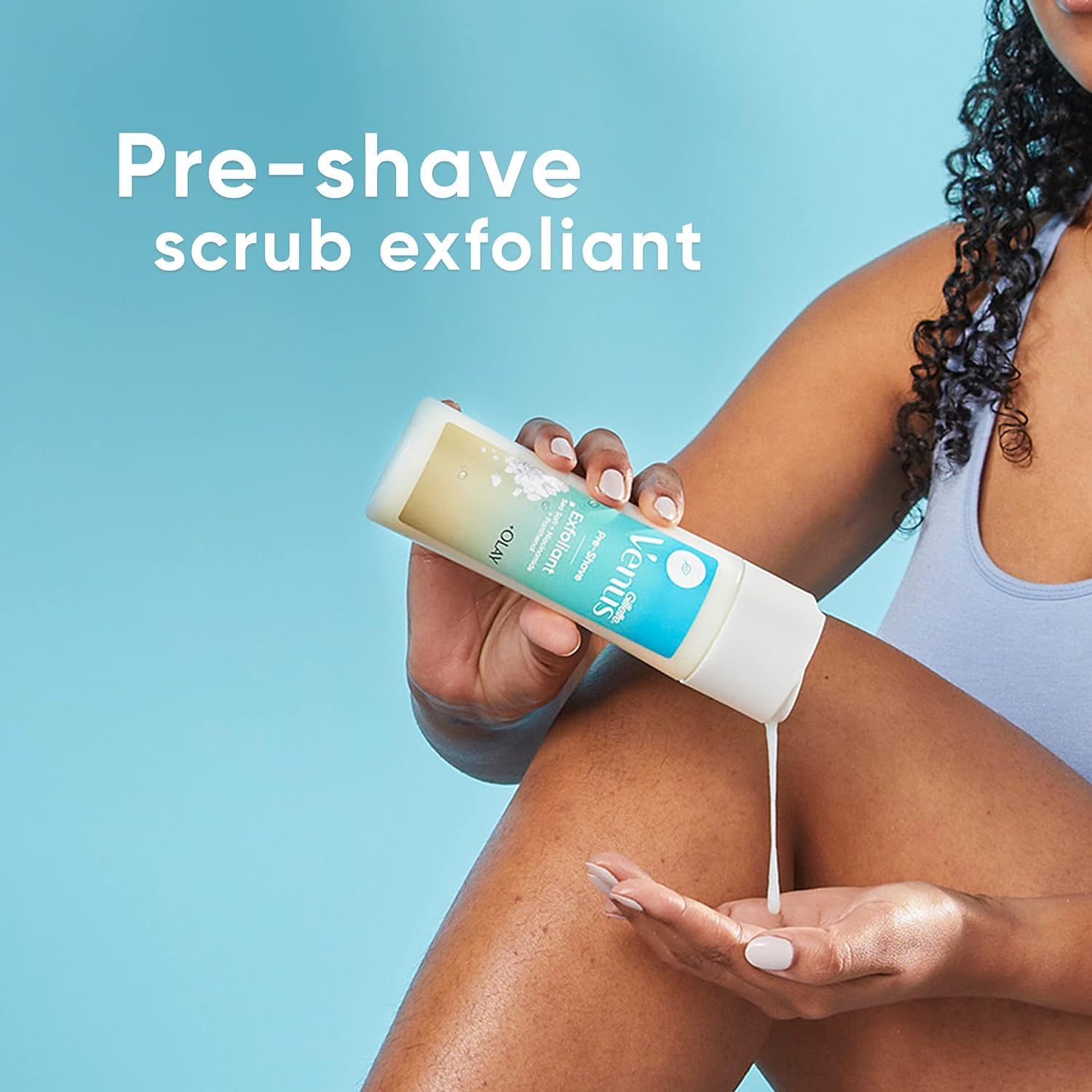 Gillette Venus Sea Salt Exfoliant Scrub – Pre-Shave & Skin Smoothing, 6.7 oz
