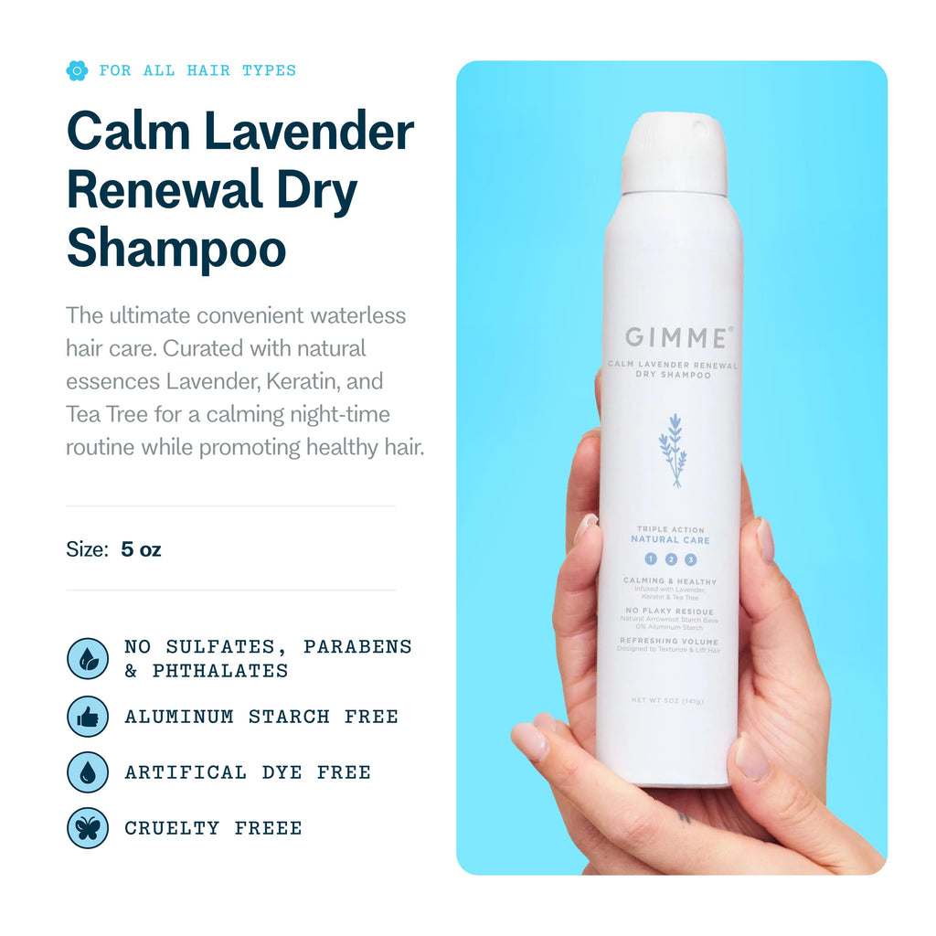 GIMME Beauty Dry Shampoo – All Hair Types Including Blonde | Biotin, Aloe Vera & Keratin