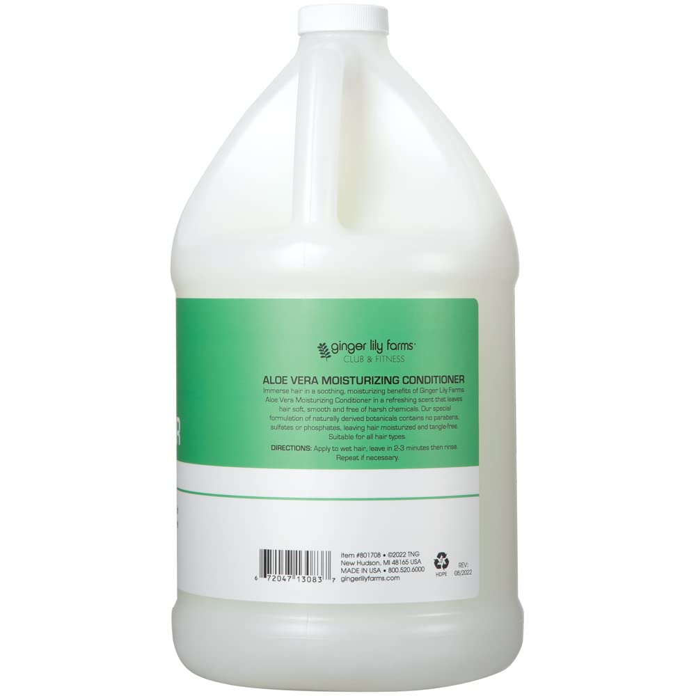 Ginger Lily Farms Club & Fitness Moisturizing Conditioner — 4x1Gal Refill, Vegan & Cruelty-Free