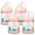 Ginger Lily Farms Botanicals Nourishing Body Wash – Champagne Mimosa, Vegan & Cruelty-Free (1 Gallon Refill, Pack of 4)