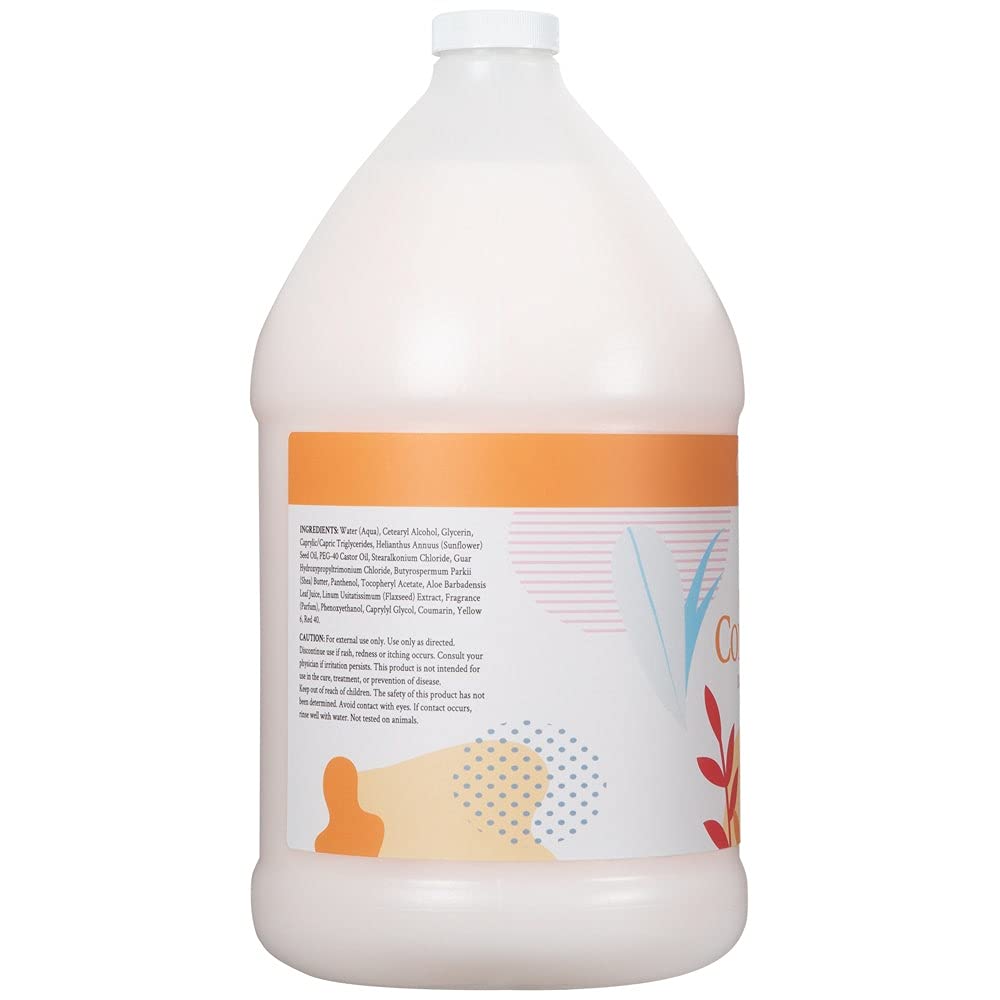Ginger Lily Farms Botanicals Coco Mango Moisturizing Conditioner – Vegan & Cruelty-Free (1 Gallon Refill, Pack of 4)