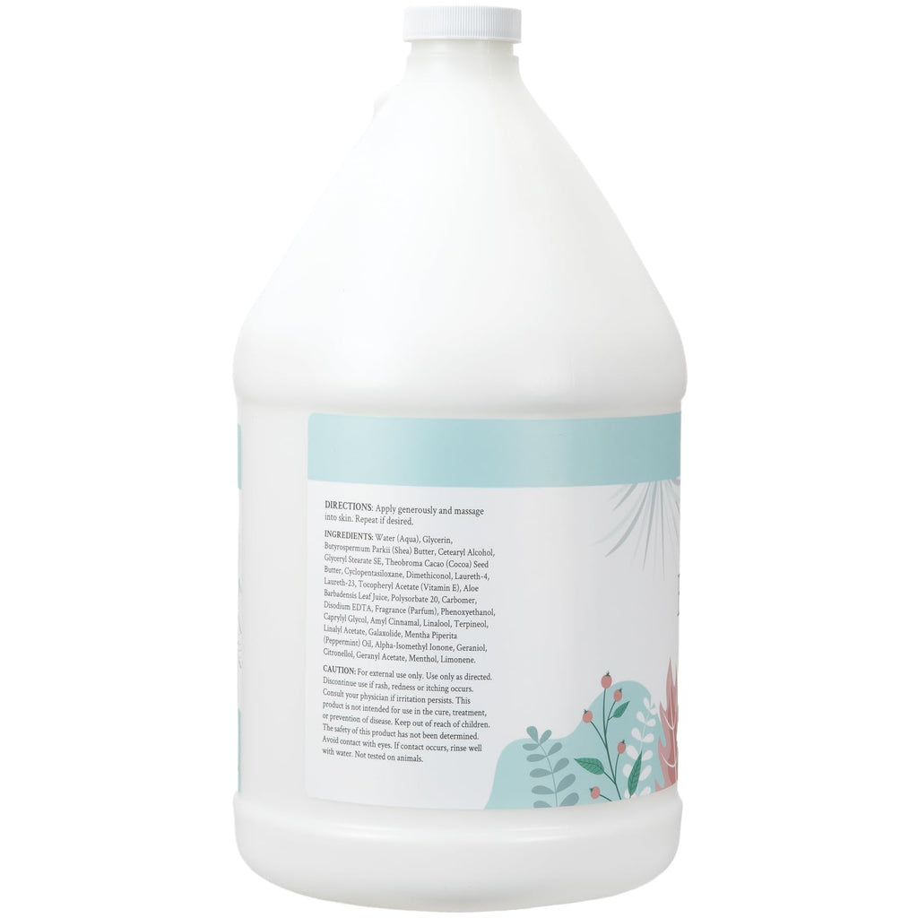 Ginger Lily Farms Botanicals Soothing Butter Lotion – Cucumber Mint Bliss, 1 Gallon Refill, Vegan & Cruelty-Free