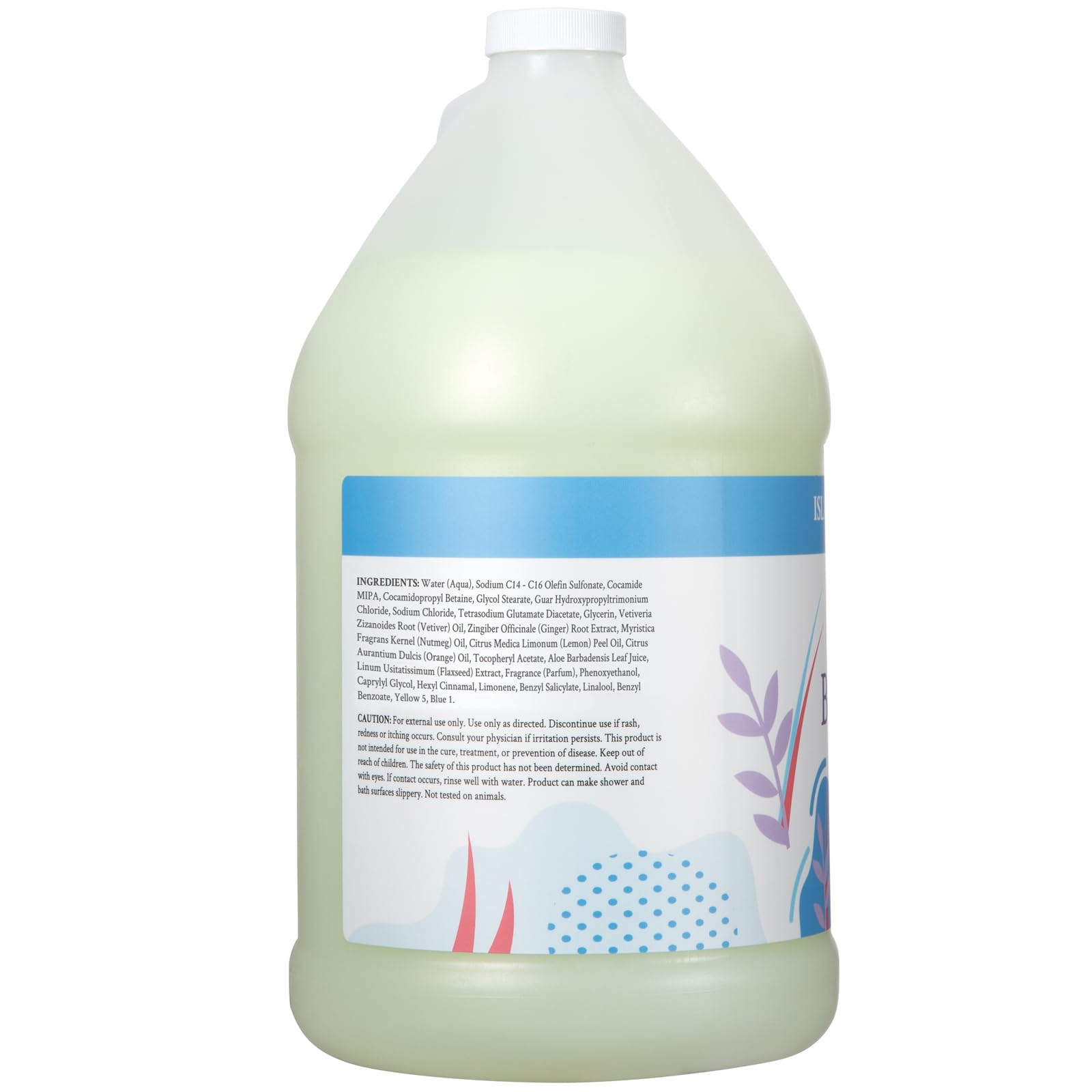 Ginger Lily Farms Botanicals Nourishing Body Wash — Island Tranquility (Vegan, Cruelty-Free) 1 Gallon Refill Pack