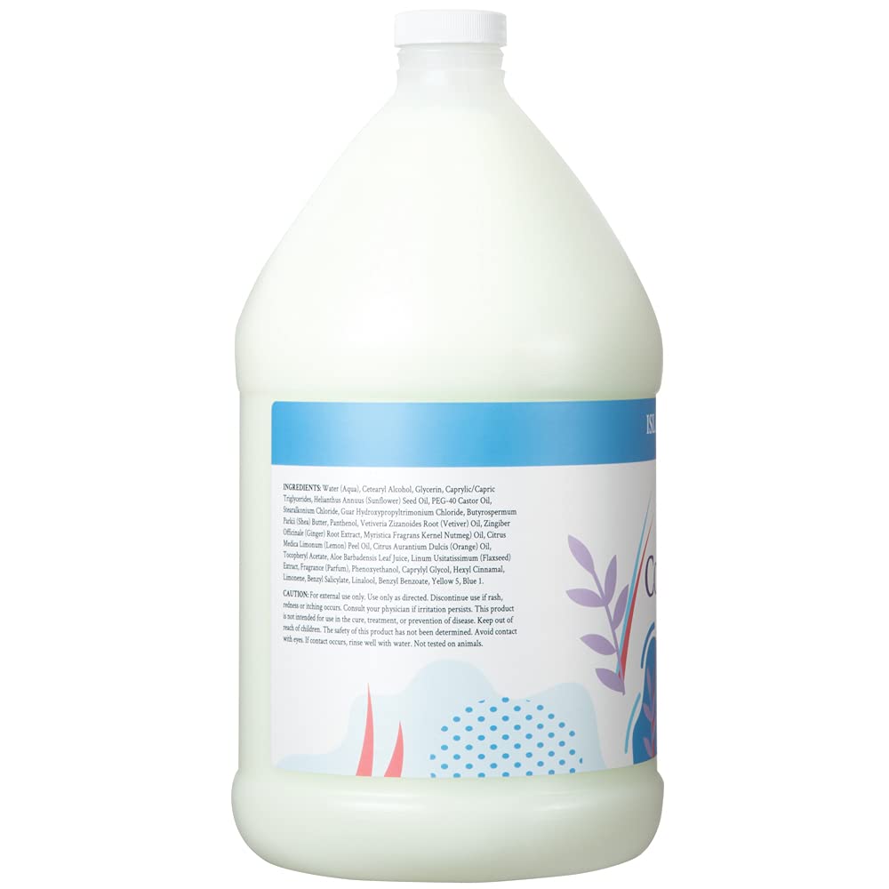 Ginger Lily Farms Botanicals Island Tranquility Moisturizing Conditioner – 1 Gallon Refill (Pack of 4), Vegan & Cruelty-Free