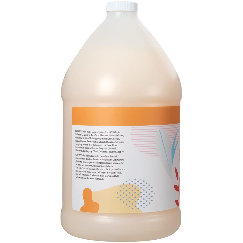 Ginger Lily Farms Botanicals Nourishing Body Wash Coco Mango – 1 Gallon Refill, Vegan & Cruelty-Free