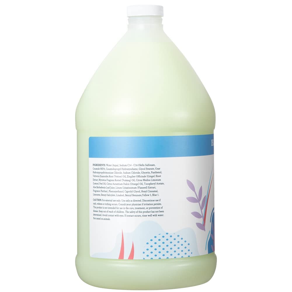 Ginger Lily Farms Botanicals Island Tranquility Moisturizing Shampoo – All Hair Types, 1 Gallon Refill (Pack of 4)