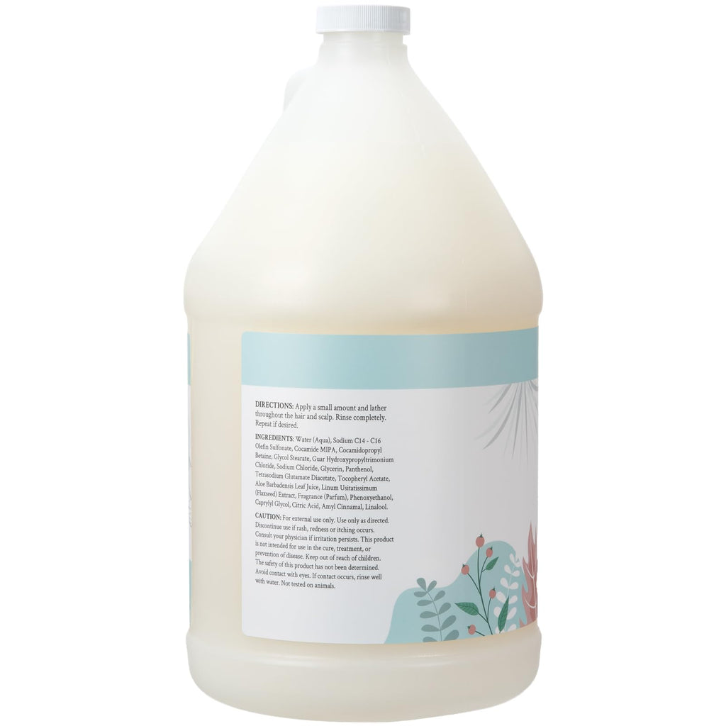 Ginger Lily Farms Botanicals Moisturizing Shampoo – All Hair Types, Vegan & Cruelty-Free, Cucumber Mint Bliss, 1 Gallon Refill