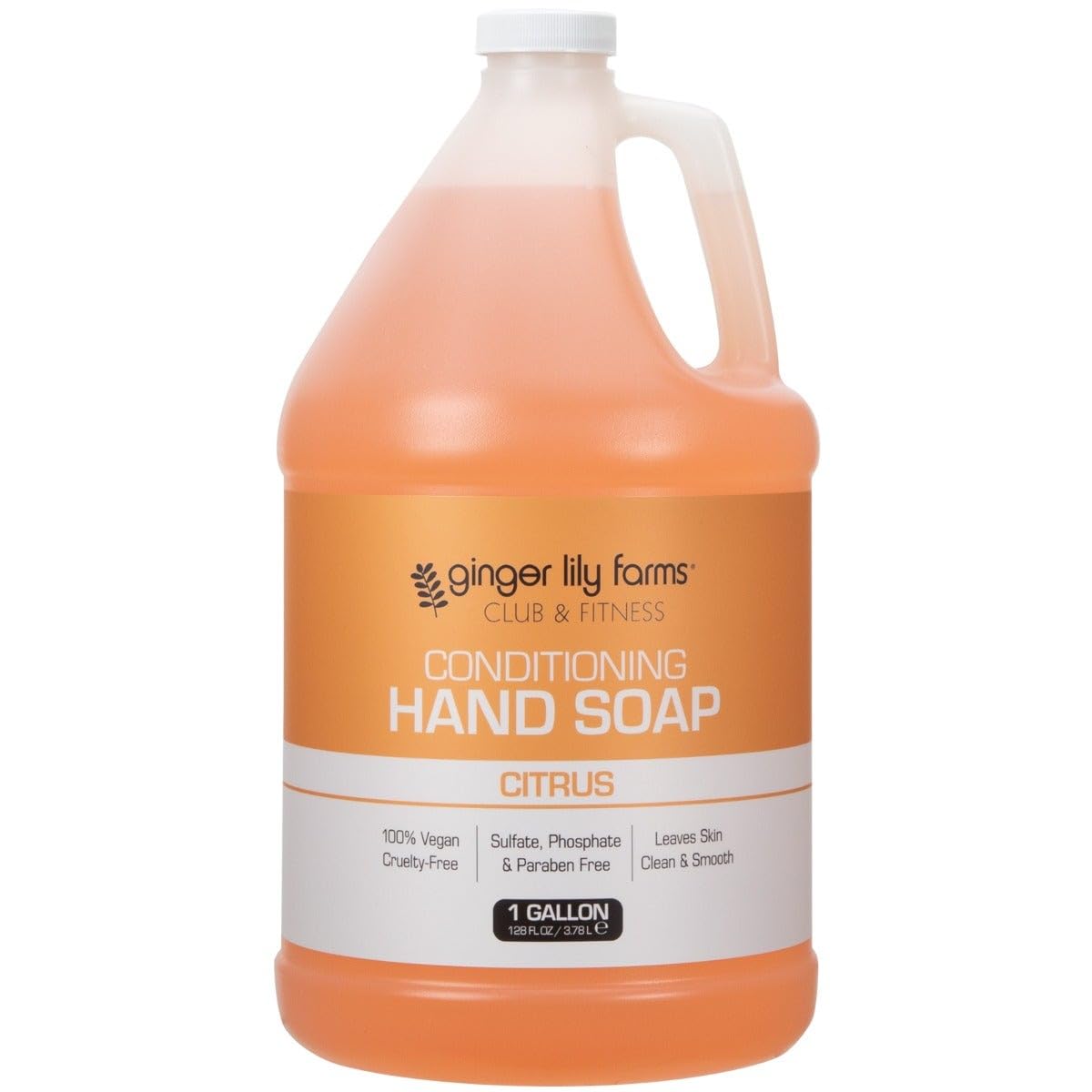 Ginger Lily Farms Club Conditioning Hand Soap Refill – 1 Gallon, Vegan & Cruelty-Free, Citrus
